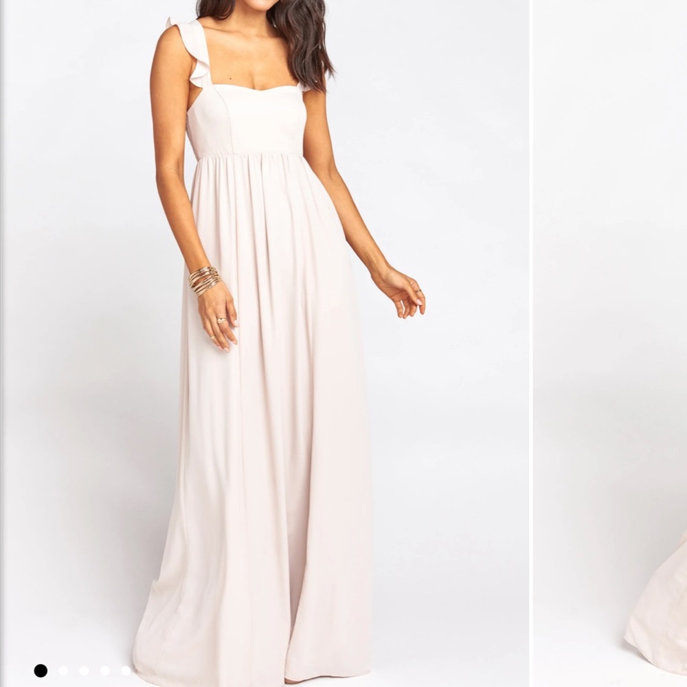Show Me Your Mumu Bridesmaids Dress - show me the ring crisp color (S)